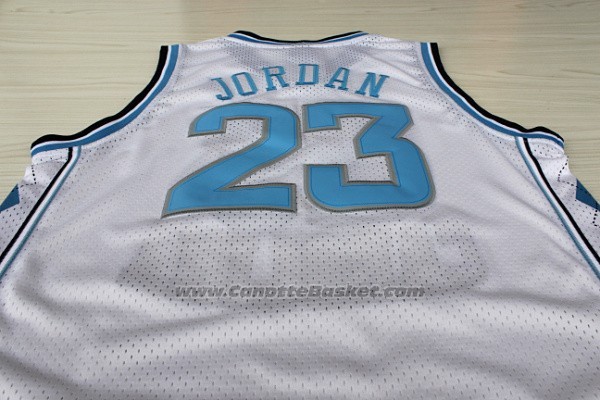Maglia NCAA North Carolina Tar Heels Michael Jordan #23 Bianco